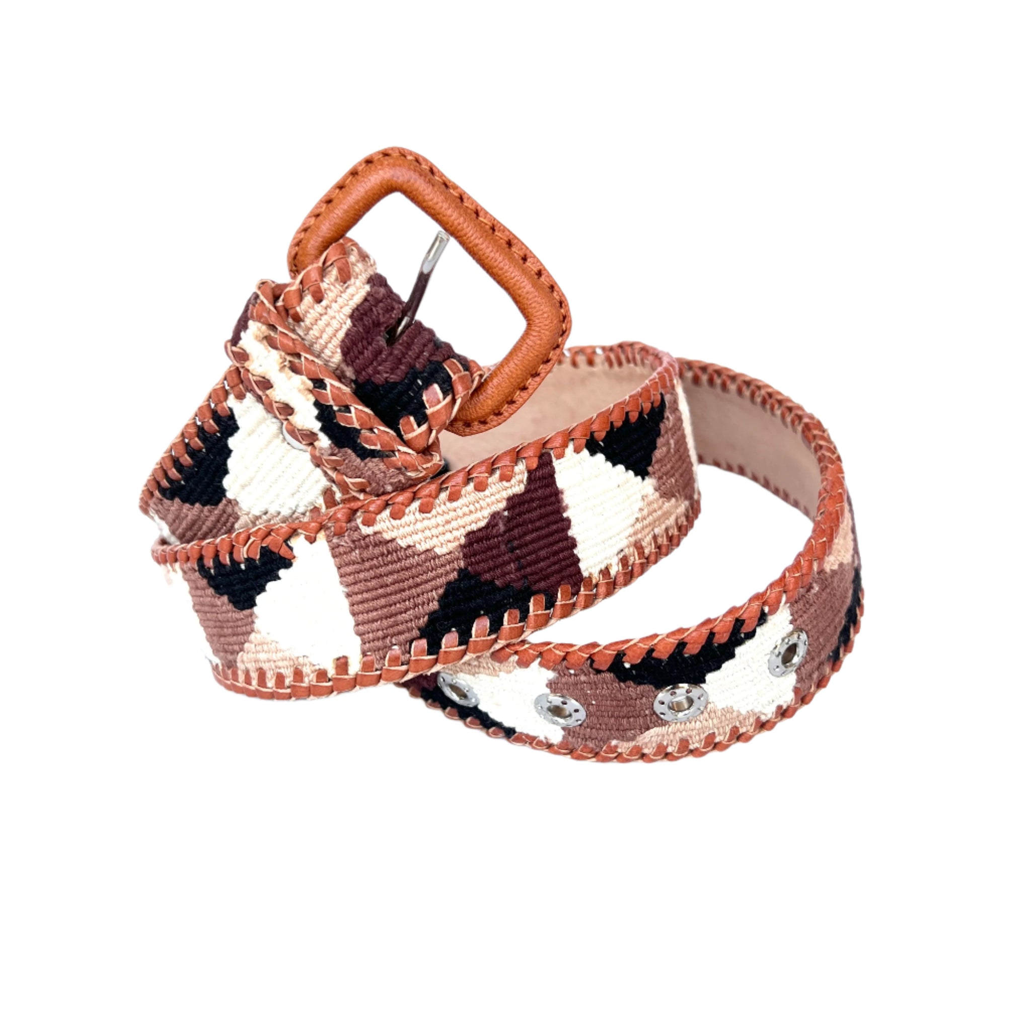 Rancho Belt - Black, Browns, & Cream – arloom display picture 2