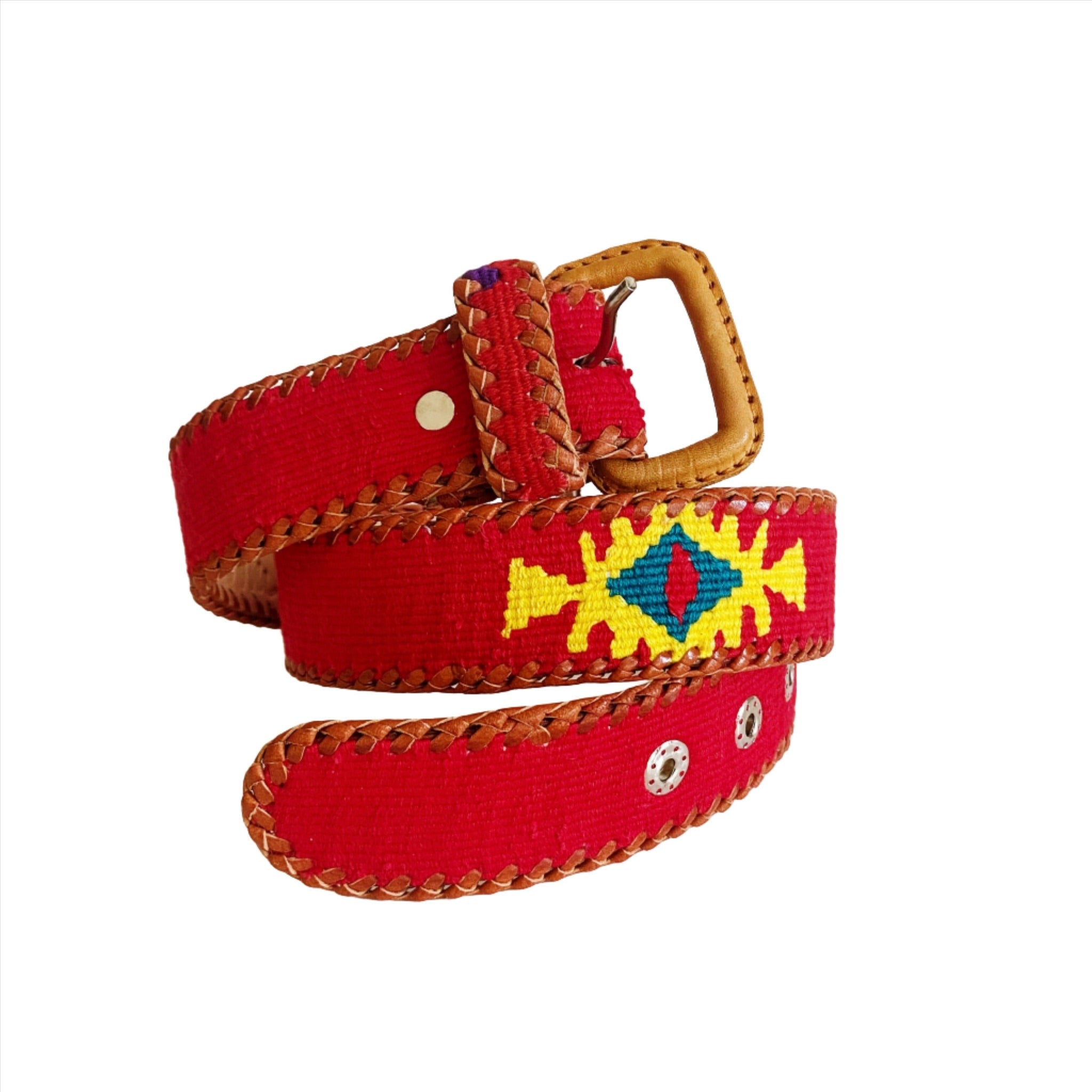 Arloom Rancho Belt Handwoven Leather Rancho Belt - Black Multi – arloom main image 2