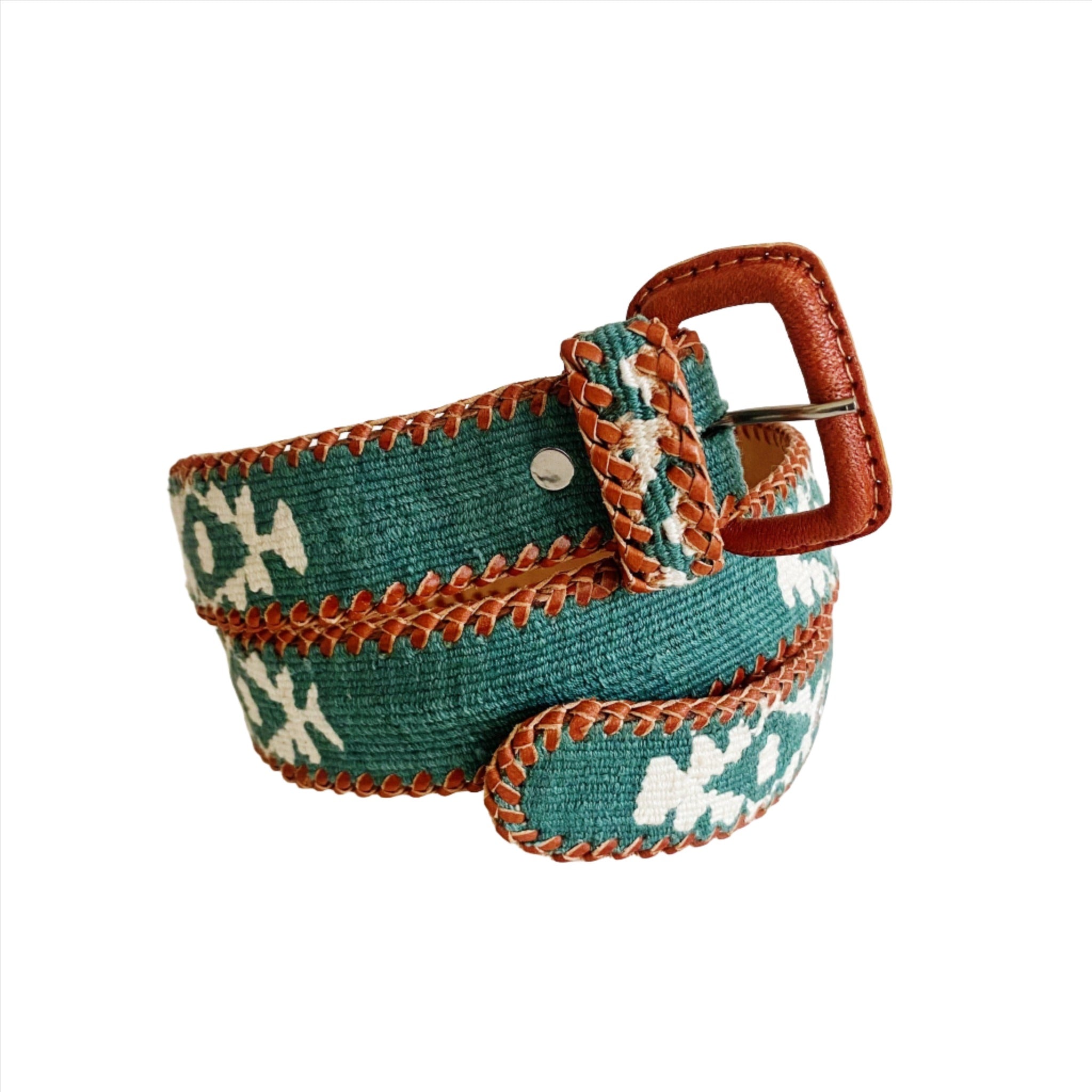Rancho Belt - Teal & White – arloom display picture 1
